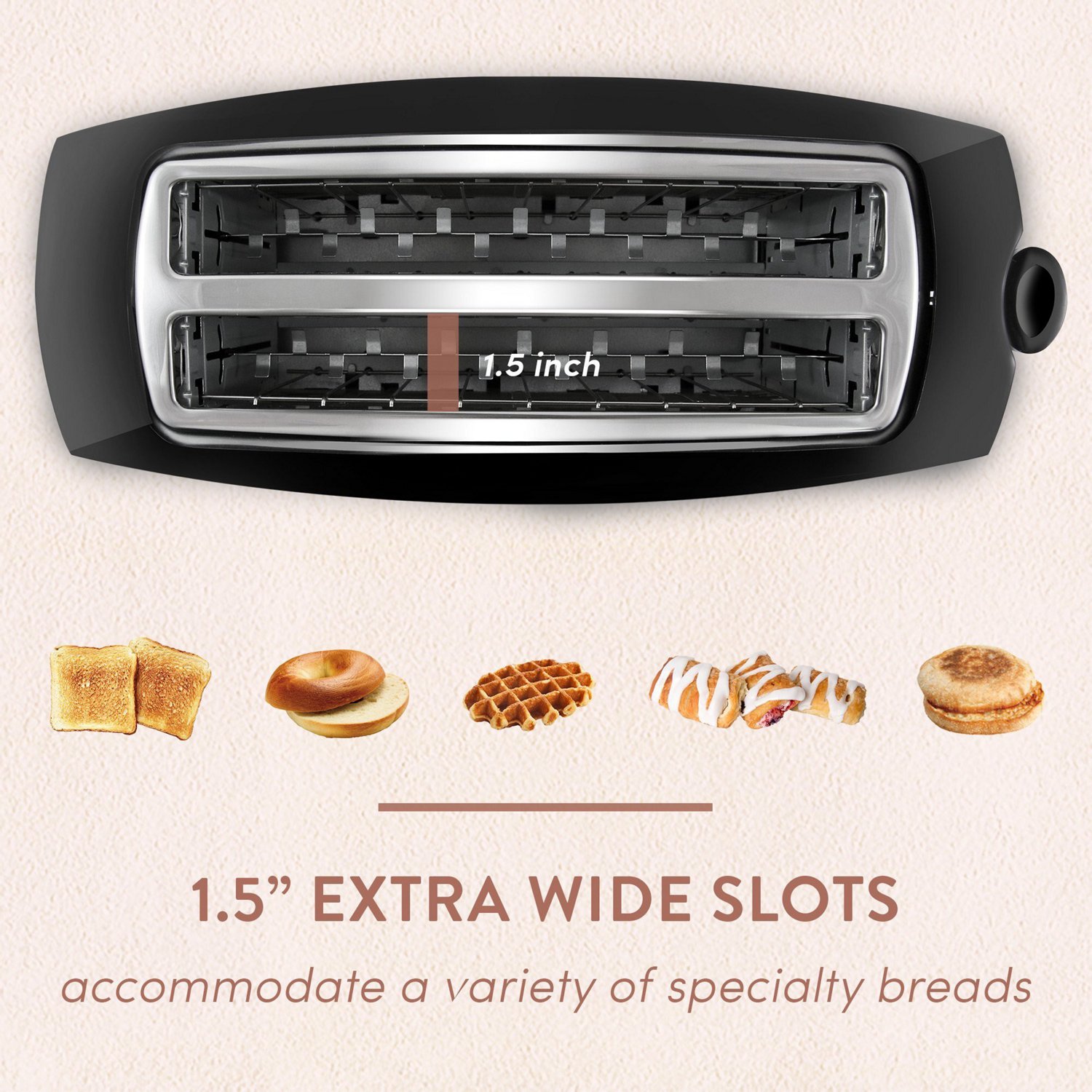 Elite Gourmet 4-Slice Cool-Touch Long Slot Toaster                                                                               - view number 6