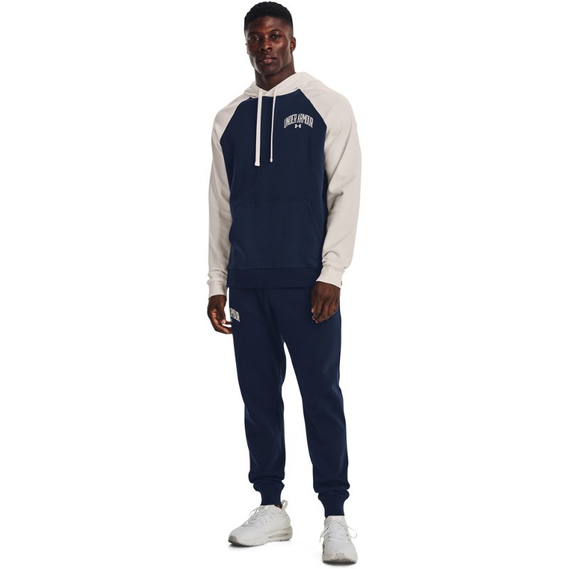 Under Armour Under Armor Men's Rival Colorblock Hoodie Blue, 2X-Large - Men's Athletic Fleece at Academy Sports product image