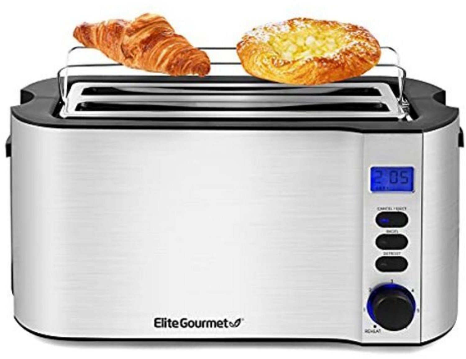 Elite Gourmet 4 Slice Long Slot Cool Touch Toas ter 