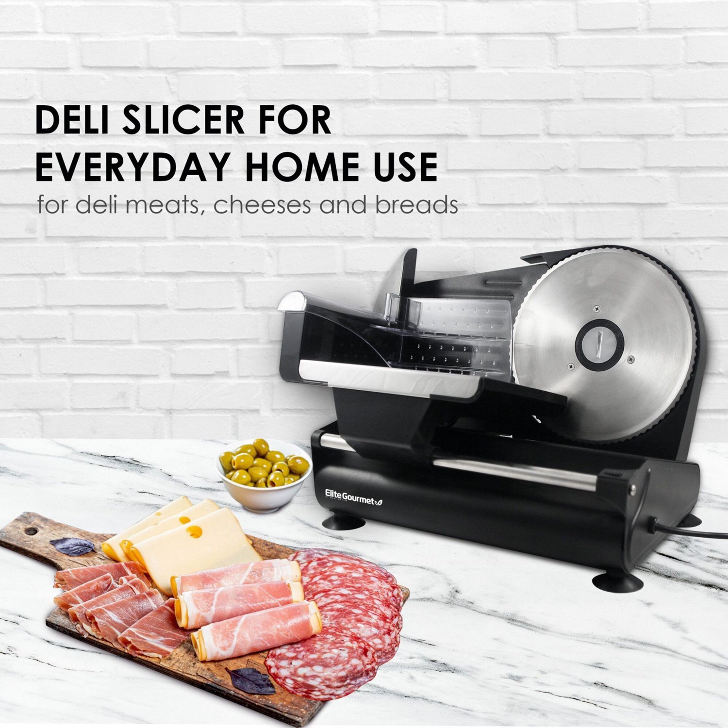 Elite Gourmet 7.5 in Ultimate Precision Electric Deli Food Meat Slicer                                                           - view number 6