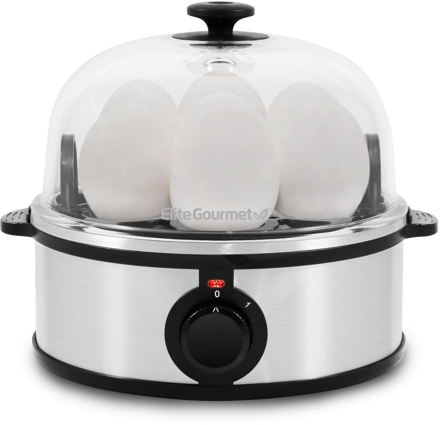 Elite Gourmet Easy Egg Cooker, White 