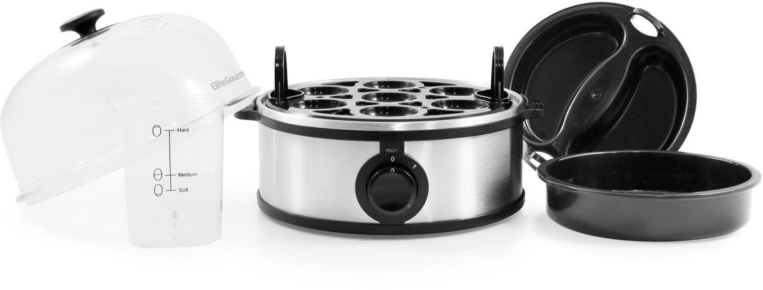 Elite Gourmet 7-Egg Stainless Steel Easy Egg Cooker                                                                              - view number 2