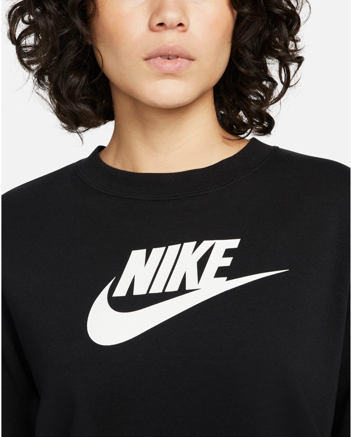 Nike Women's Club Fleece Graphic Long Sleeve Crew Neck Sweatshirt - view number 3