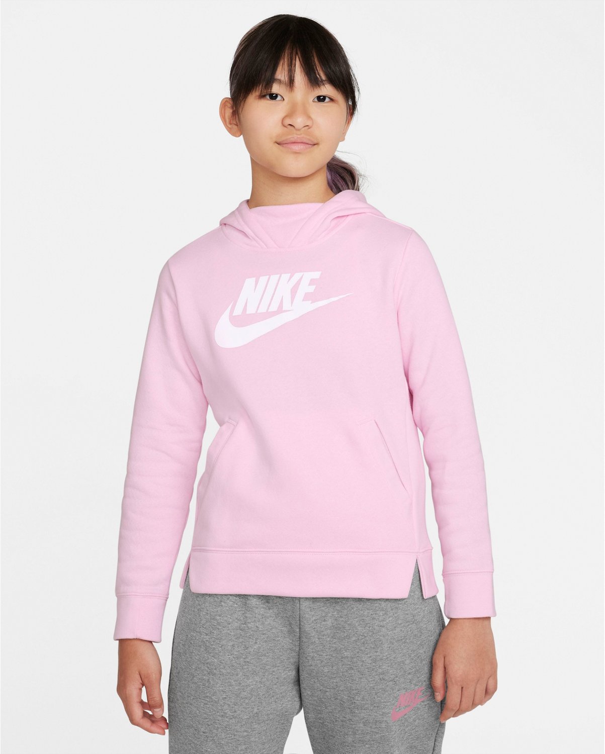 no pueden ver crecimiento Ubicación Nike Girls' Nike Sportswear Fleece Pullover Hoodie | Academy