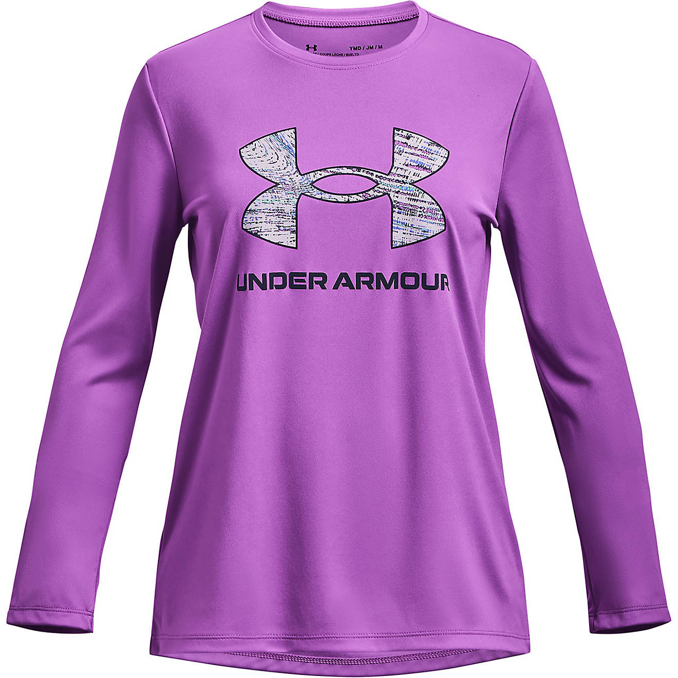 Under Armour Girls’ Big Logo Print Fill Long Sleeve T-shirt                                                                    - view number 1