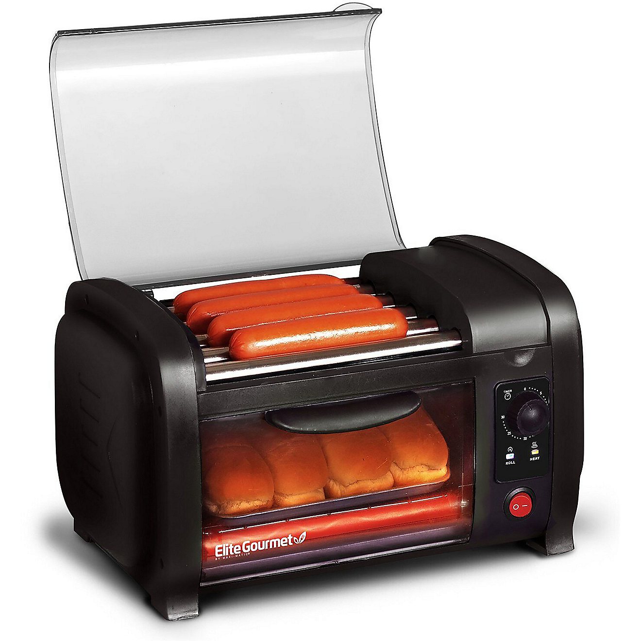 Elite Gourmet Hot Dog Roller Toaster Oven and Bun Warmer                                                                         - view number 1