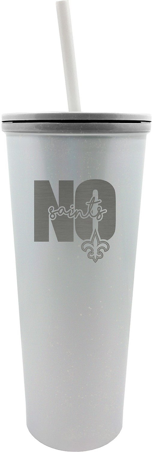 Stainless Steel Straw Tumbler - New Orleans Saints