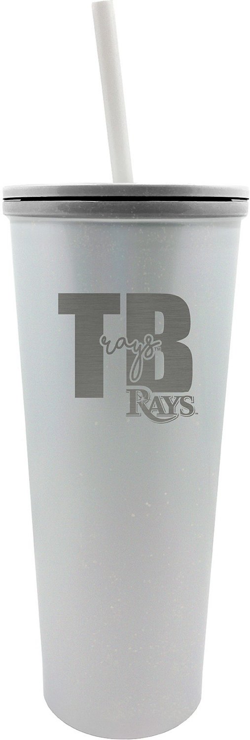 Great American Products Tampa Bay Rays 24 oz Skinny Tumbler with Straw