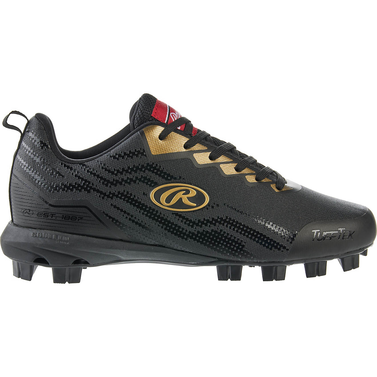 Rawlings Men's Saber Low Baseball Cleats                                                                                         - view number 1