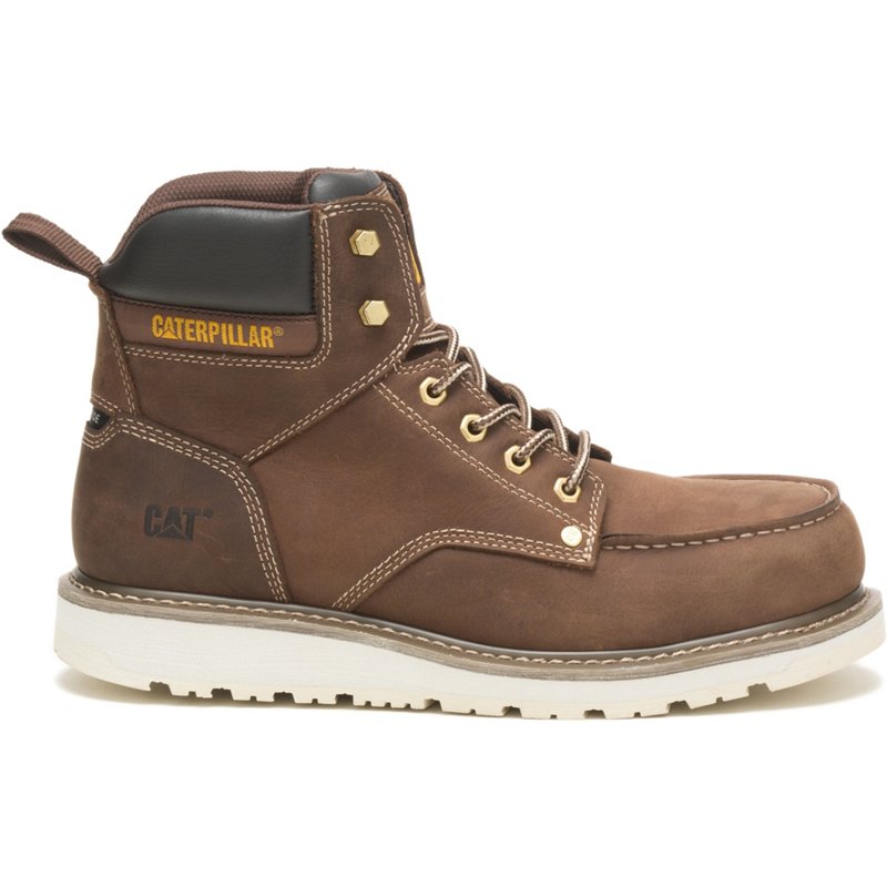 Cat Footwear Mens Calibrate Steel Toe Construction Boot KHAKI