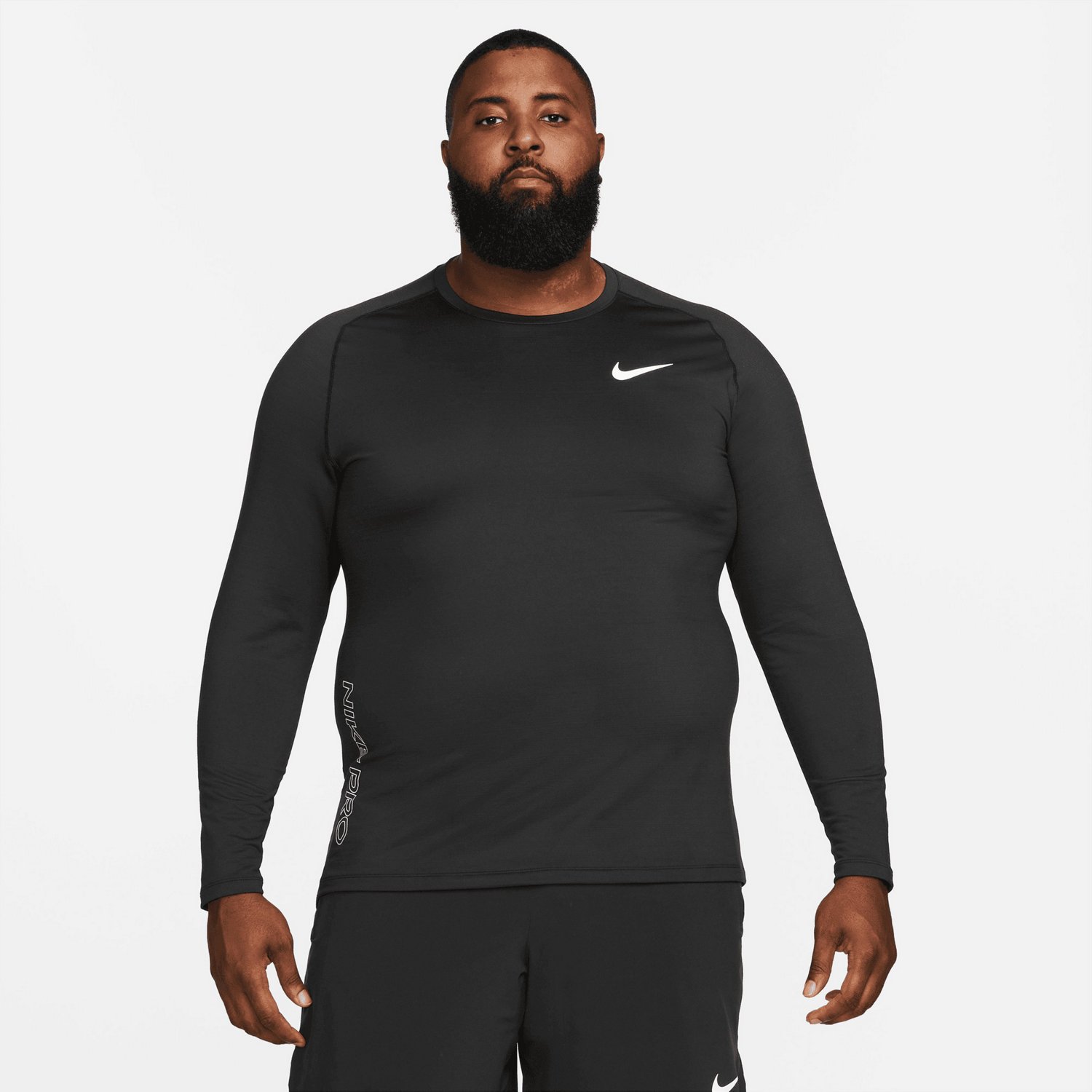 Nike pro sale warm men's top