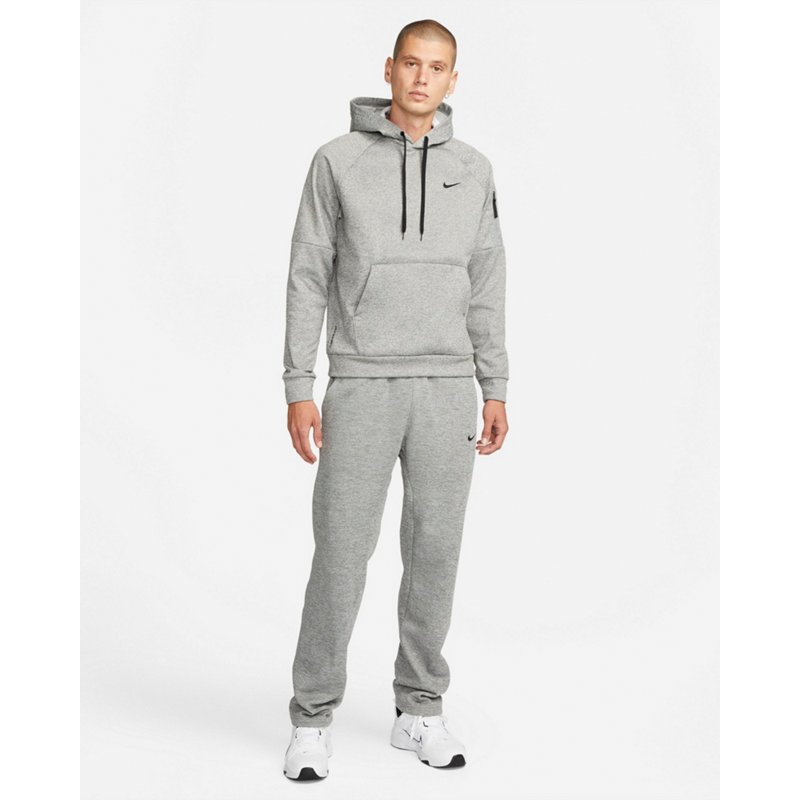 Nike Men’s Therma-FIT Pullover Hoodie Dark Grey Heather, Medium - Men's Athletic Fleece at Academy Sports