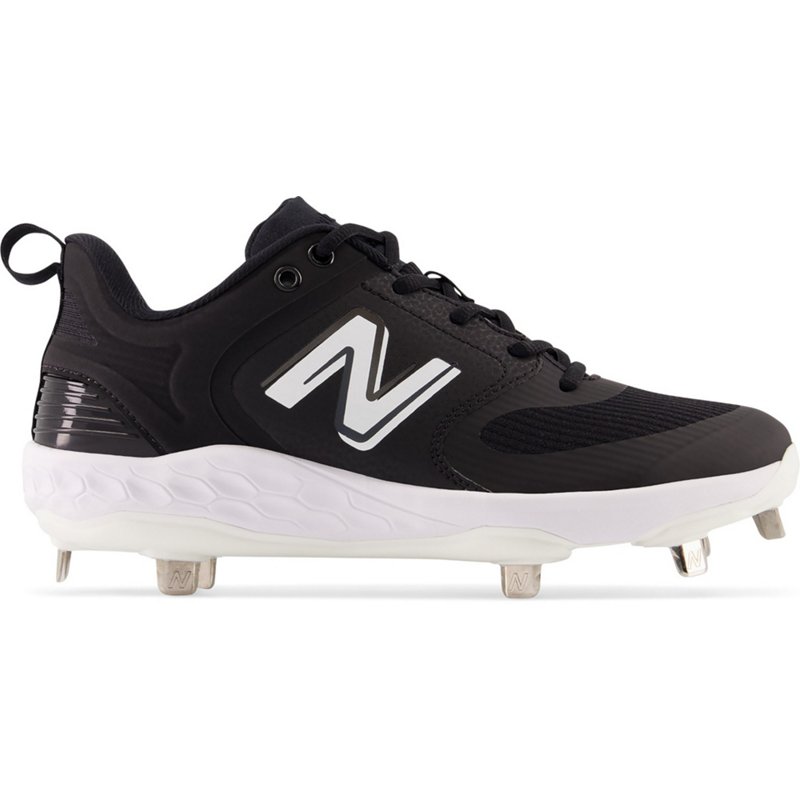 New Balance Women's Velov3 Metal Softball Cleats Black/White, 13 - Women's Softball at Academy Sports