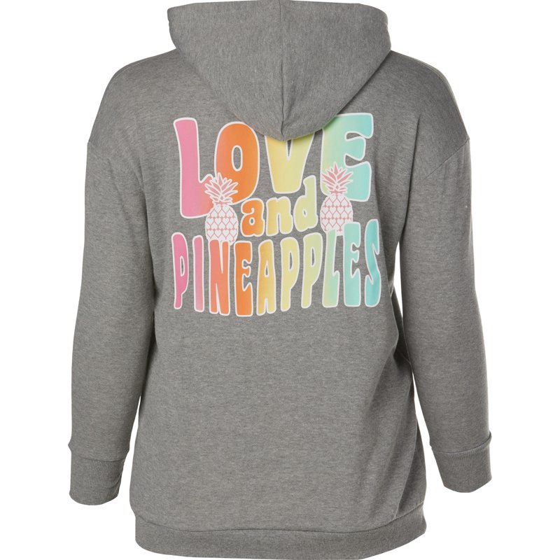 Love & Pineapples Women’s Gradient Groovy Logo Hoodie Black, Large - Women's Outdoor Long-Sleeve Tops at Academy Sports product image