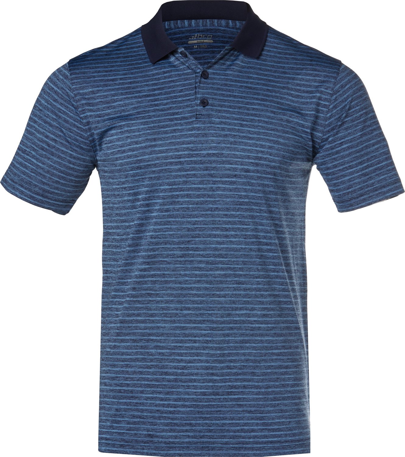 BCG Mens' Golf Stripe Polo Shirt