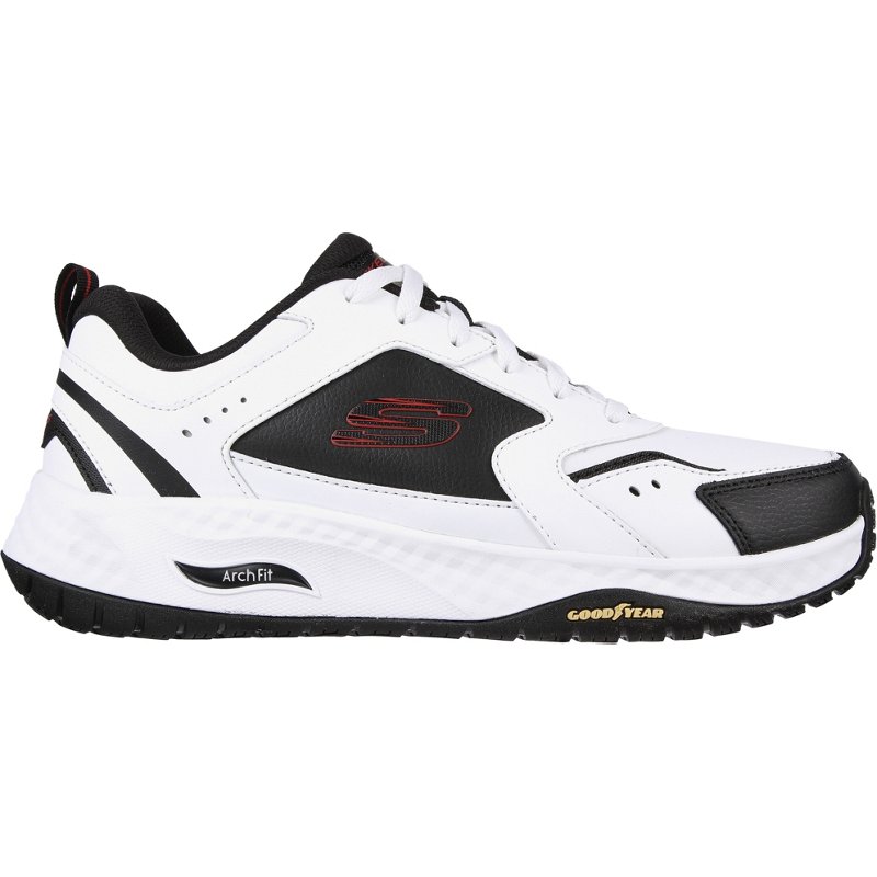Skechers Men's Arch Fit Multi Sport Goodyear Shoes White/Black, 10 - Men's Walking at Academy Sports product image