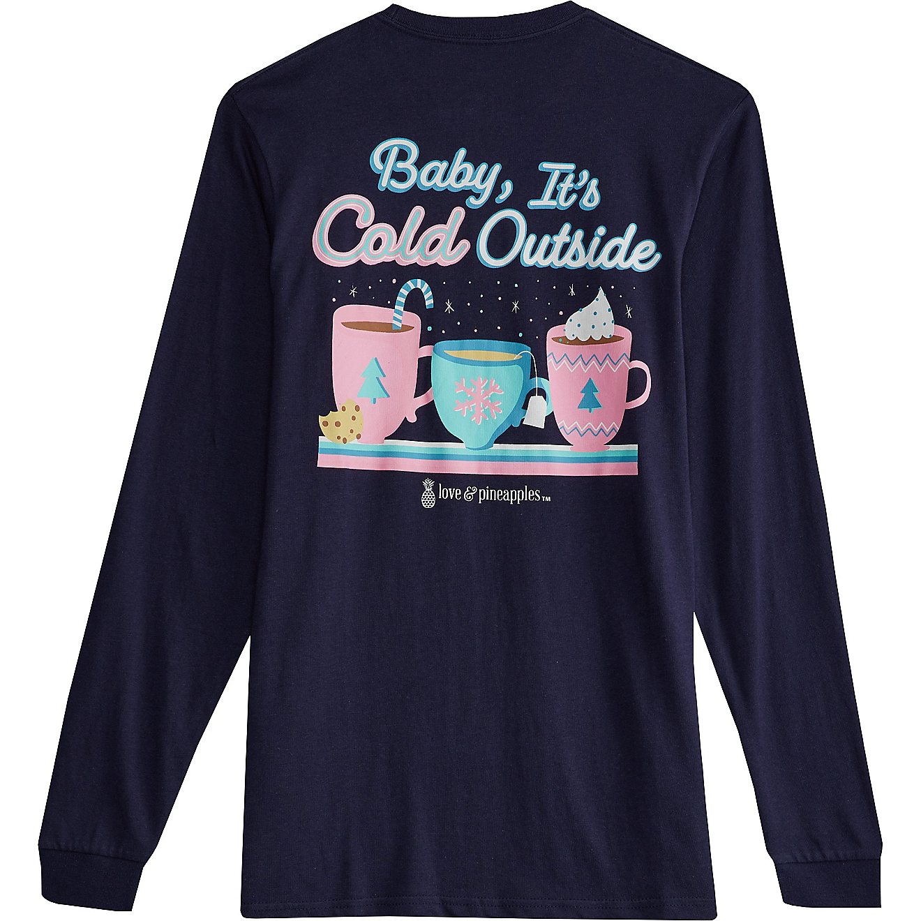 Love & Pineapples Women's Baby It's Cold Outside Long Sleeve T-shirt                                                             - view number 1