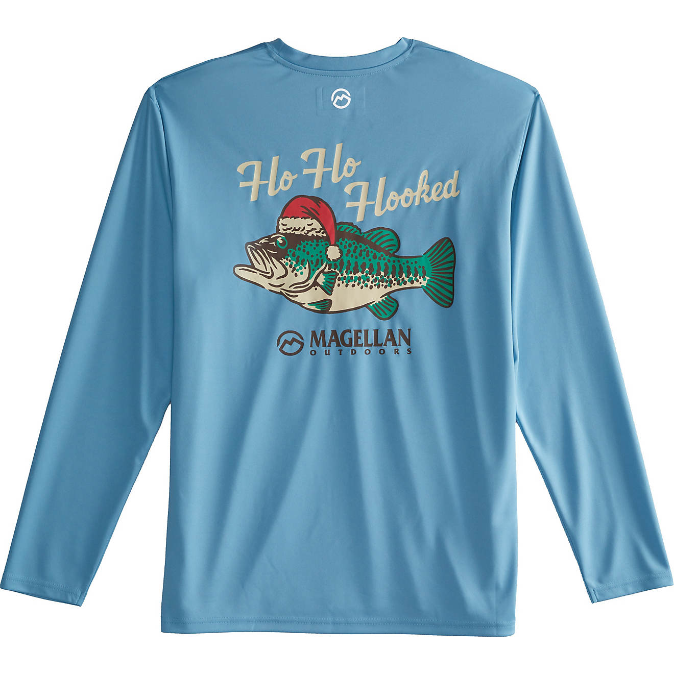 Magellan Outdoors Men’s Ho Ho Hooked Bass Graphic Long Sleeve T-shirt                                                          - view number 1