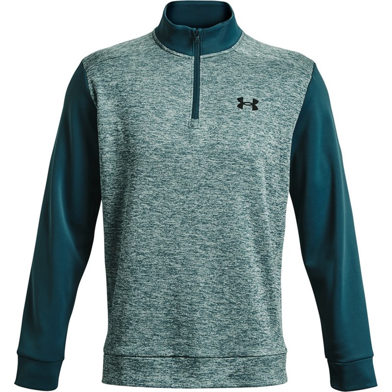 Under Armour Men’s Twist 1/4 Zip Fleece Turquoise/Blue, Medium - Men's Athletic Fleece at Academy Sports product image
