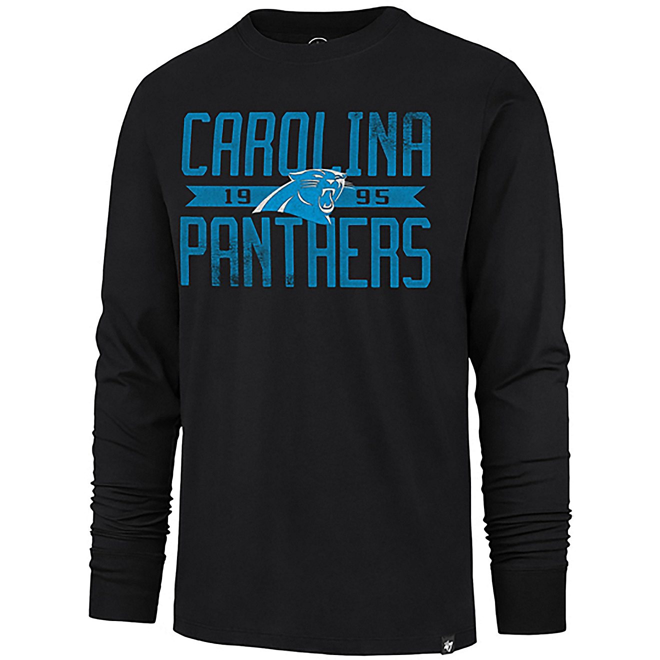 '47 Men's Carolina Panthers Wide Out Franklin Long Sleeve T-shirt                                                                - view number 1