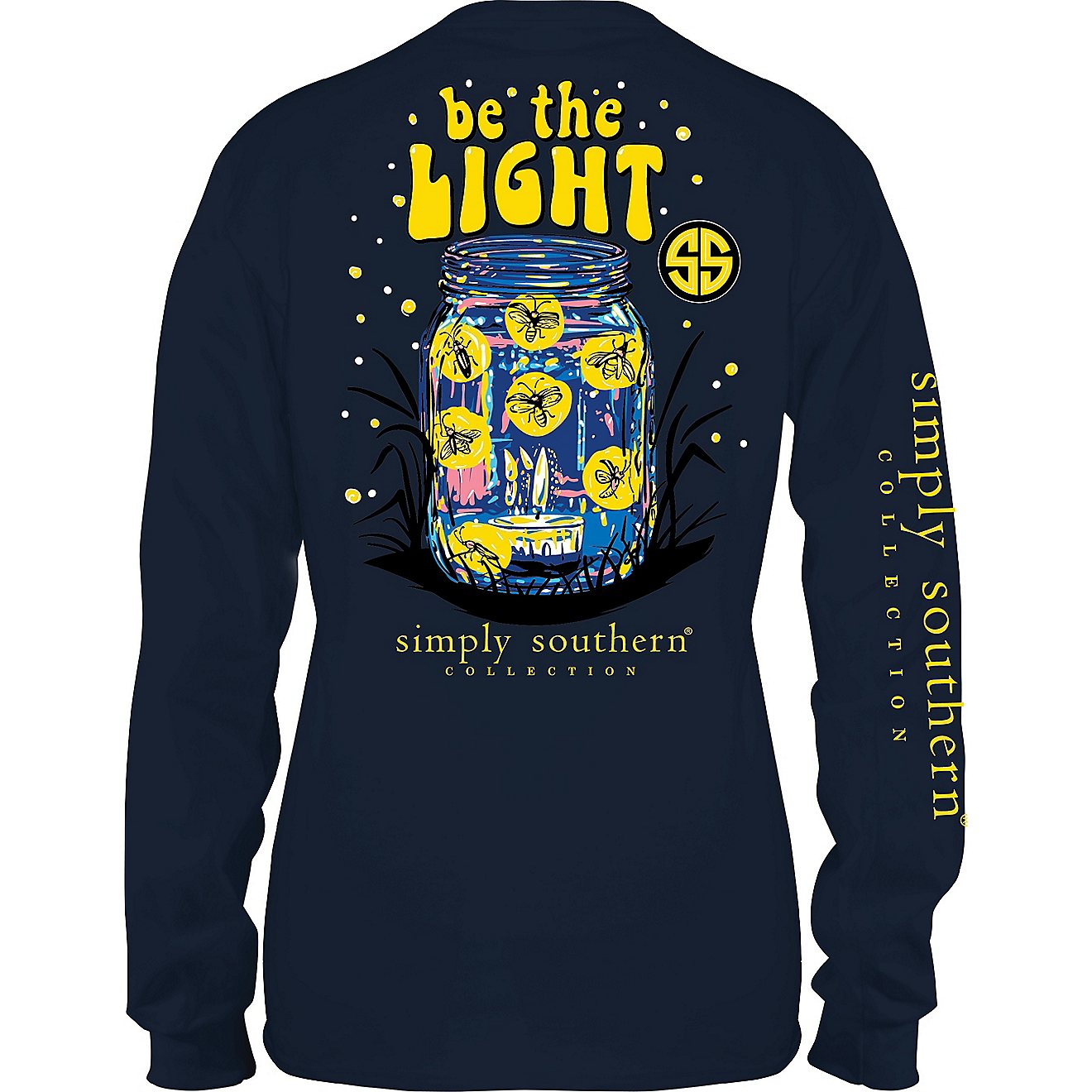 Simply Southern Girls' Be The Light Long Sleeve T-shirt                                                                          - view number 1