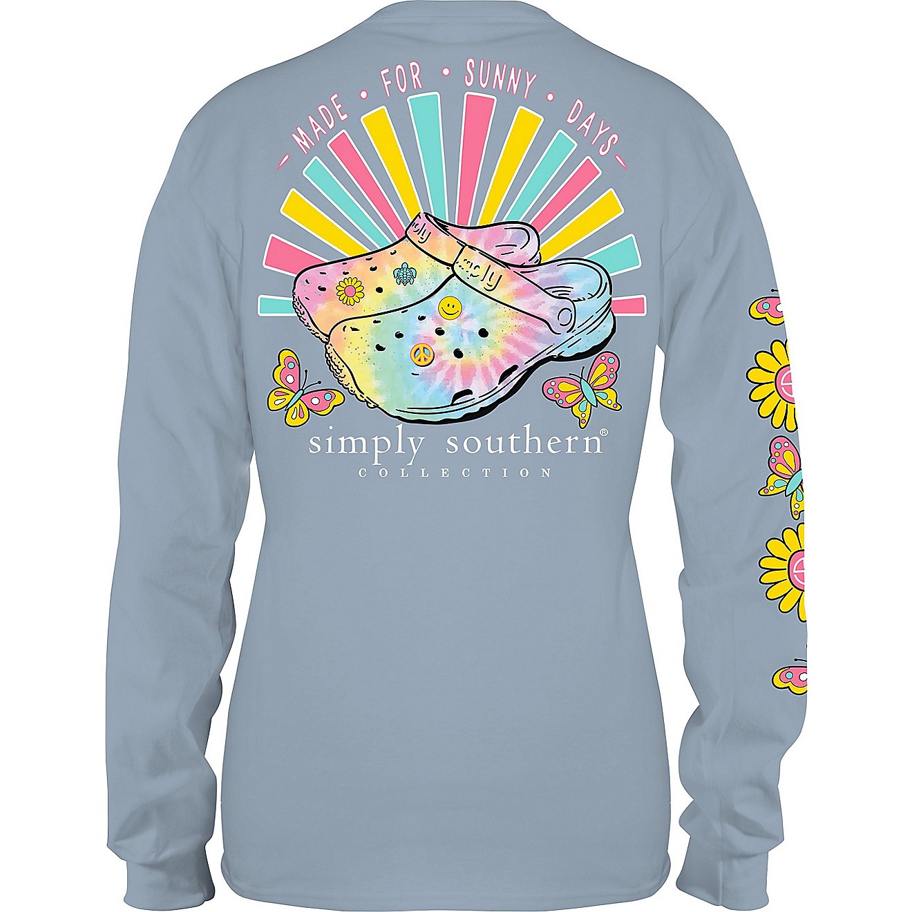 Simply Southern Girls' Sun Clogs Long Sleeve T-shirt                                                                             - view number 3
