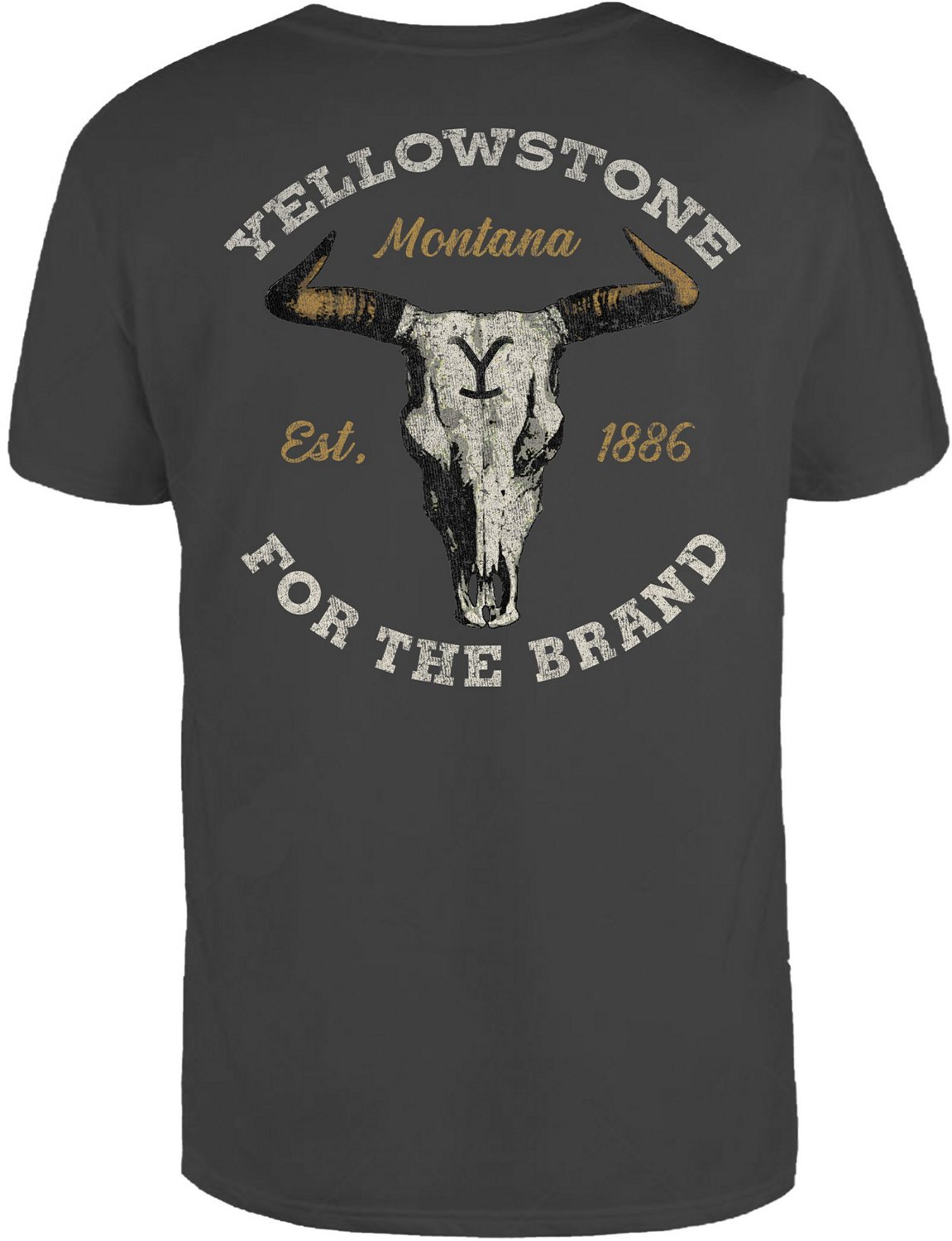 Changes Men’s Yellowstone Cattle Skull Logo T-shirt - view number 1