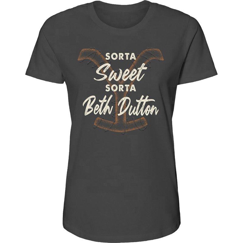 Changes Women’s Yellowstone Beth Sorta Sweet T-Shirt Charcoal, Small - Women's Outdoor Short-Sleeve Tops at Academy Sports product image