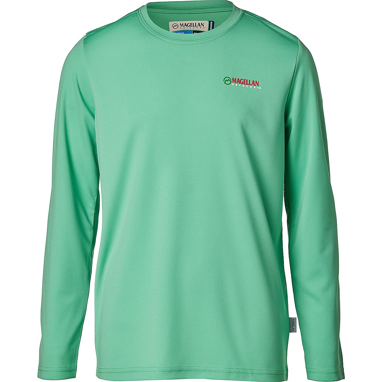 Magellan Outdoors Boys’ Merry Fishmas Graphic Long Sleeve T-shirt                                                              - view number 2