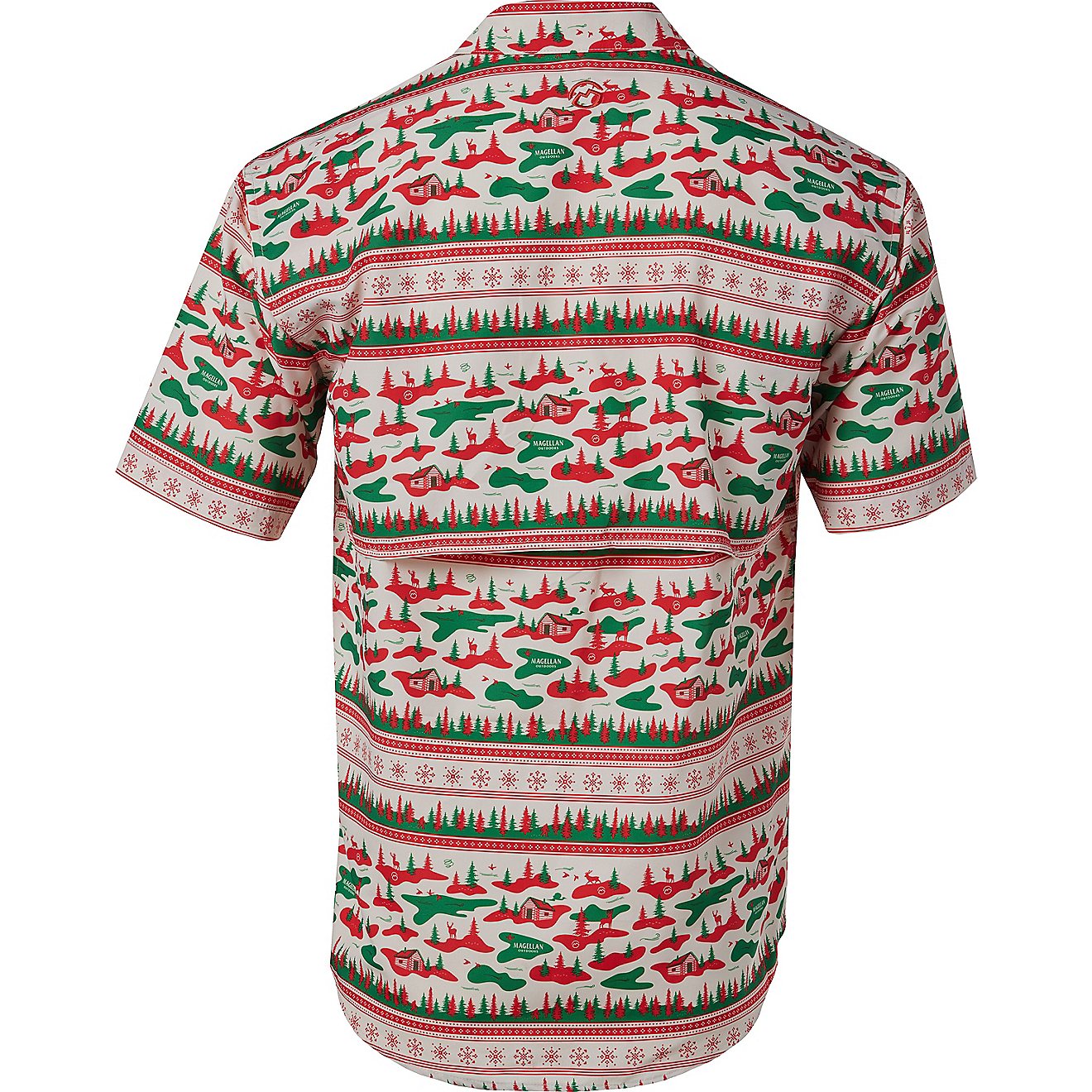 Magellan Outdoors Men's Laguna Madre Holiday Short Sleeve Shirt                                                                  - view number 2