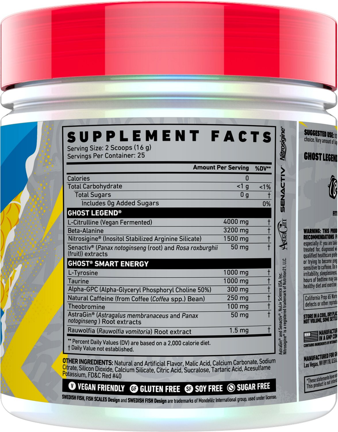 GHOST Legend Welch's Grape V2 Preworkout Powder 25 Servings Academy