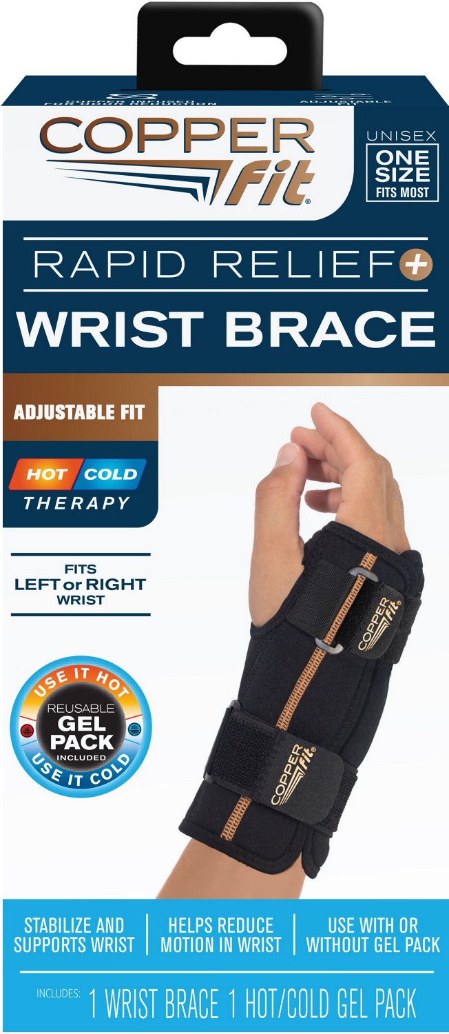 Copper Fit Rapid Relief Unisex Wrist Wrap, Adjustable