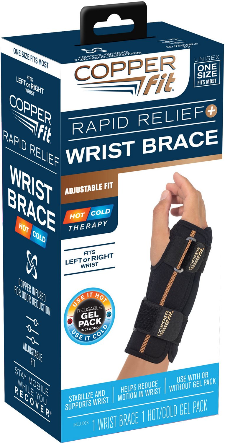 Copper Fit® Rapid Relief Hot and Cold Wrist Brace, Adjustable