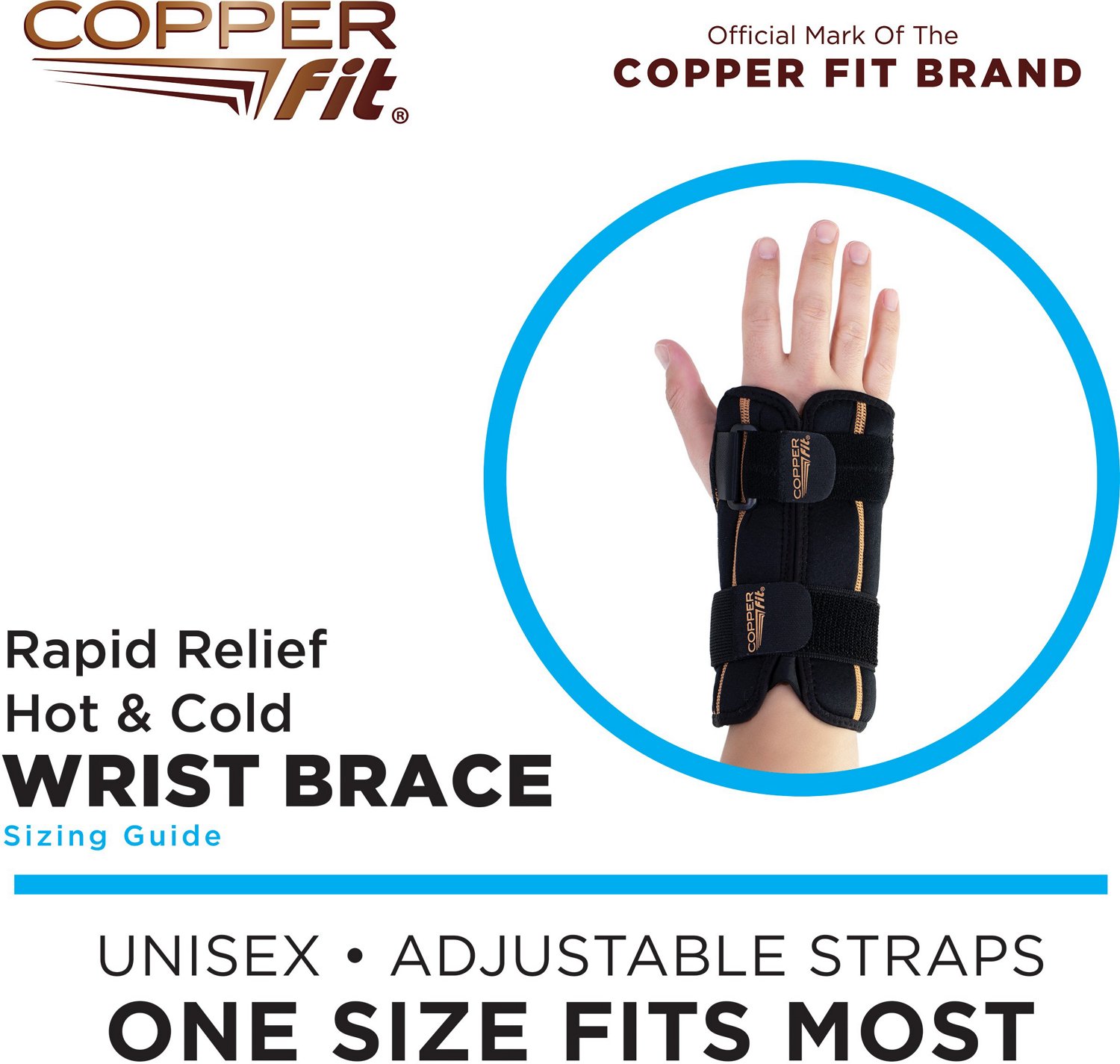 Copper Fit Health+ Rapid Relief Wrist Wrap