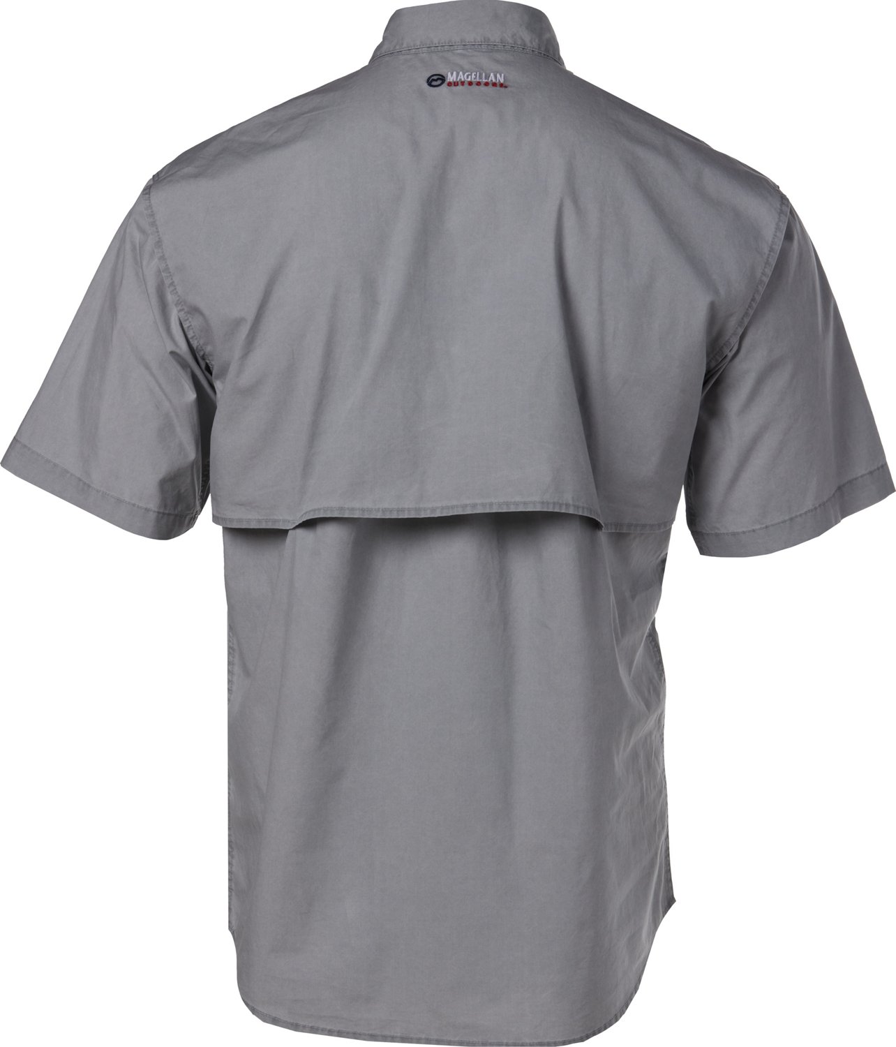 Magellan Outdoors Grey Textured MagShield Work Fishing Trail Casual Shirt  XXL
