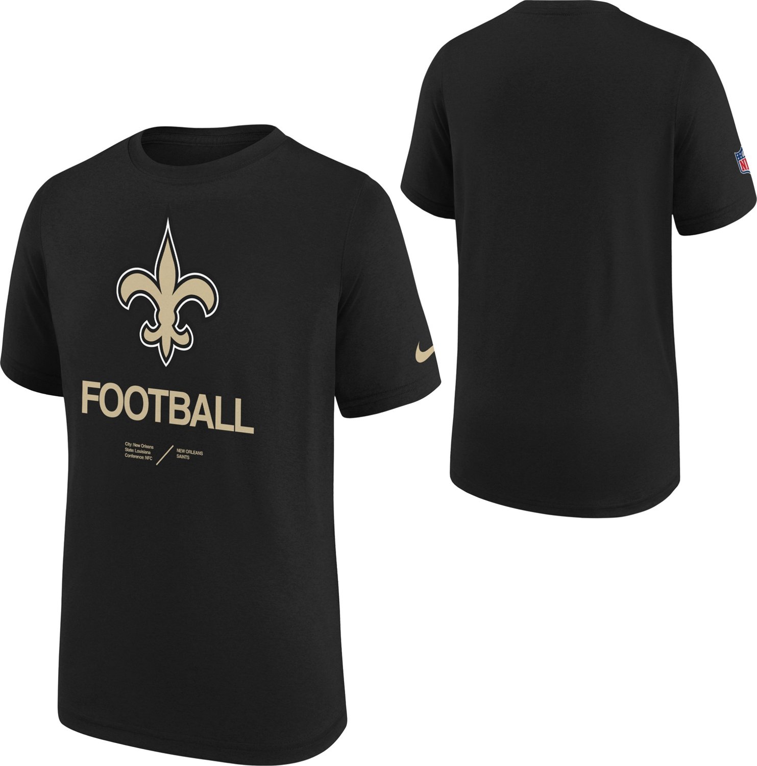 Nike Youth New Orleans Saints Team Issue Legend Short Sleeve T-Shirt