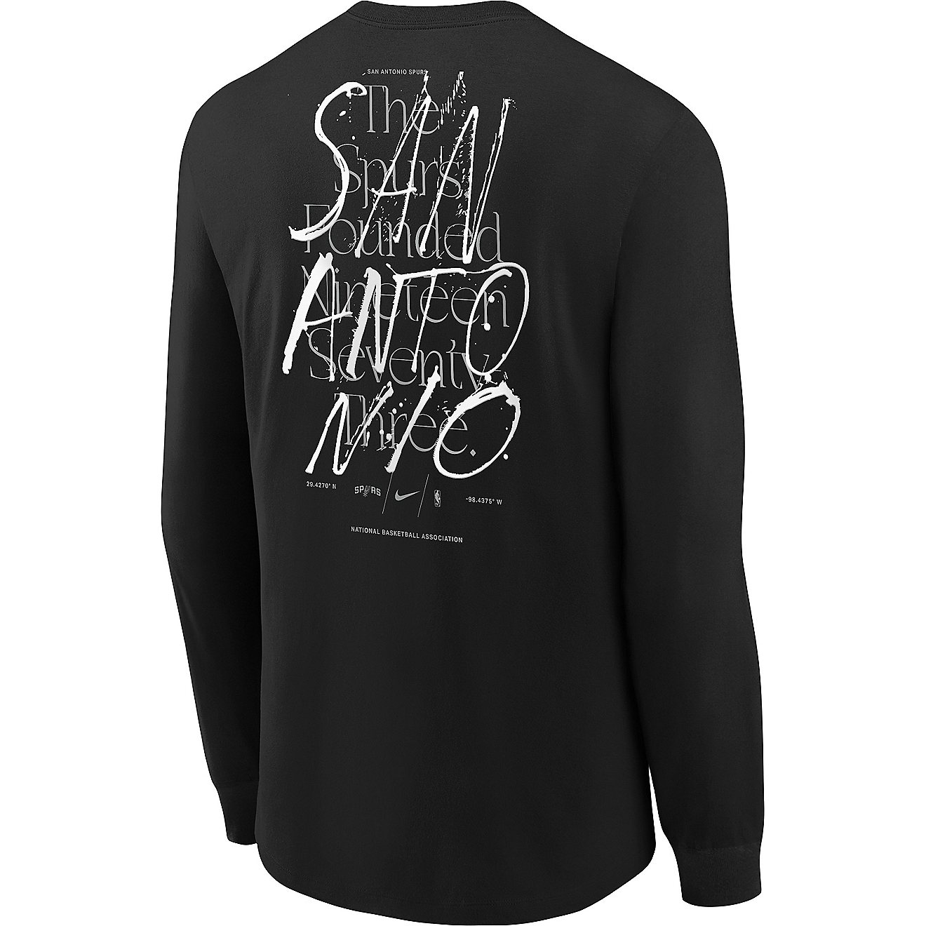 Nike Youth San Antonio Spurs Courtside Max90 Long Sleeve Graphic T ...