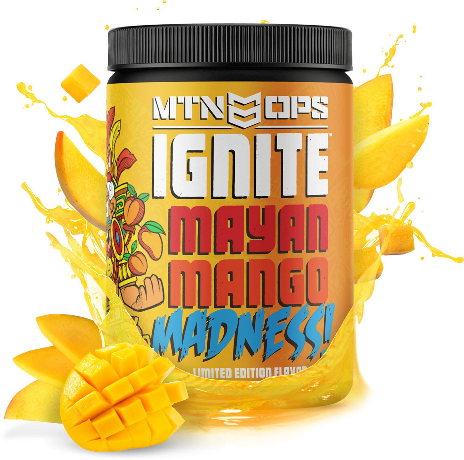 MTN OPS Ignite Energy 45 Servings Blue Raspberry Powder Academy
