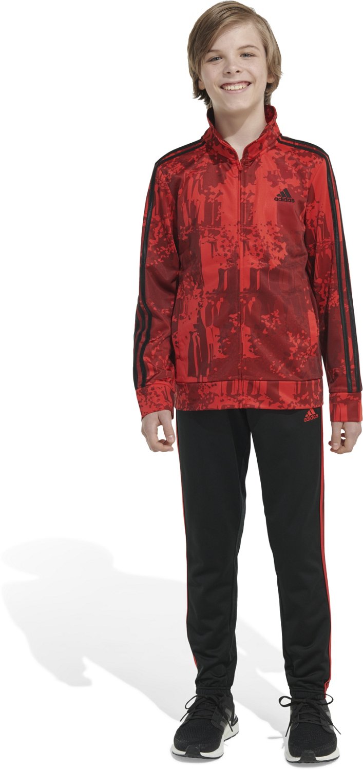 adidas Boys’ 2-Piece Printed Tricot Jacket and Pants Track Set