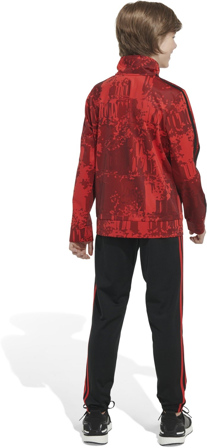 adidas Boys’ 2-Piece Printed Tricot Jacket and Pants Track Set - view number 3