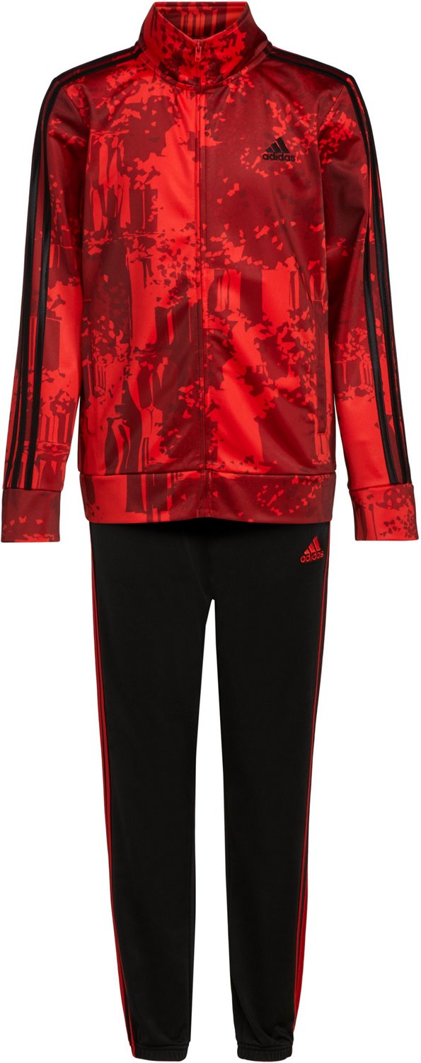 adidas Boys’ 2-Piece Printed Tricot Jacket and Pants Track Set - view number 6