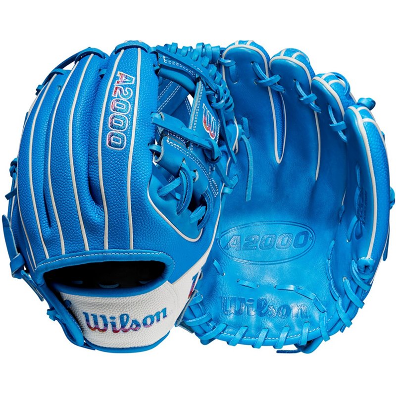 Wilson 2023 A2000 Pedroia Fit DP15 Fielding Glove Blue/White – Sball/Bball Glove And Mitt at Academy Sports