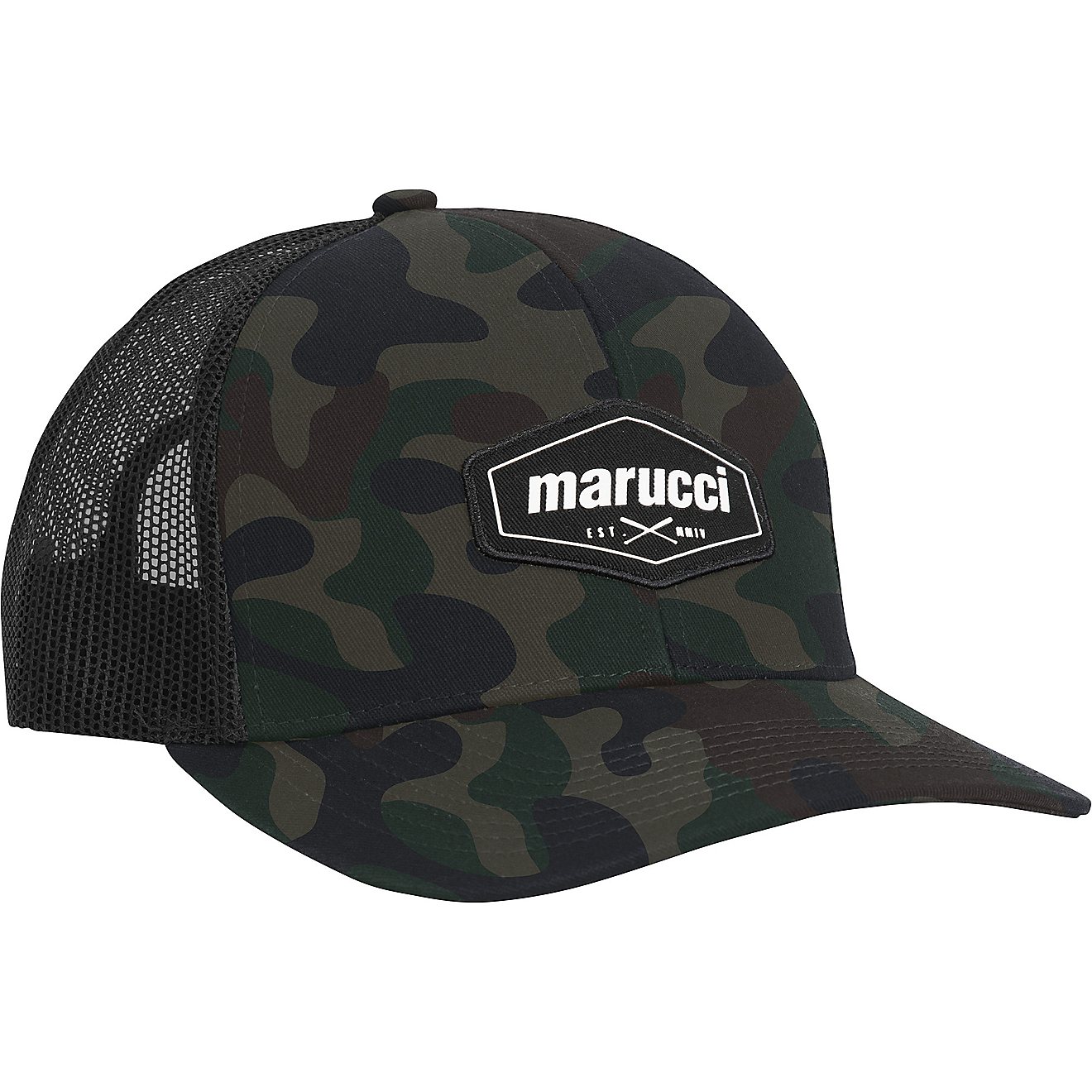 Marucci Adults' Cross Bats Camo Trucker Hat                                                                                      - view number 1