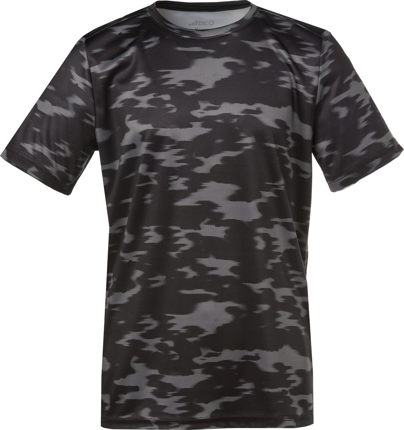 New Orleans Saints Youth Liquid Camo Logo T-Shirt - Black