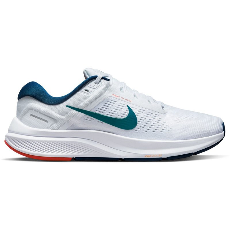 Nike Men's Air Zoom Structure 24 Running Shoes White/Blue, 10 - Men's Running at Academy Sports product image