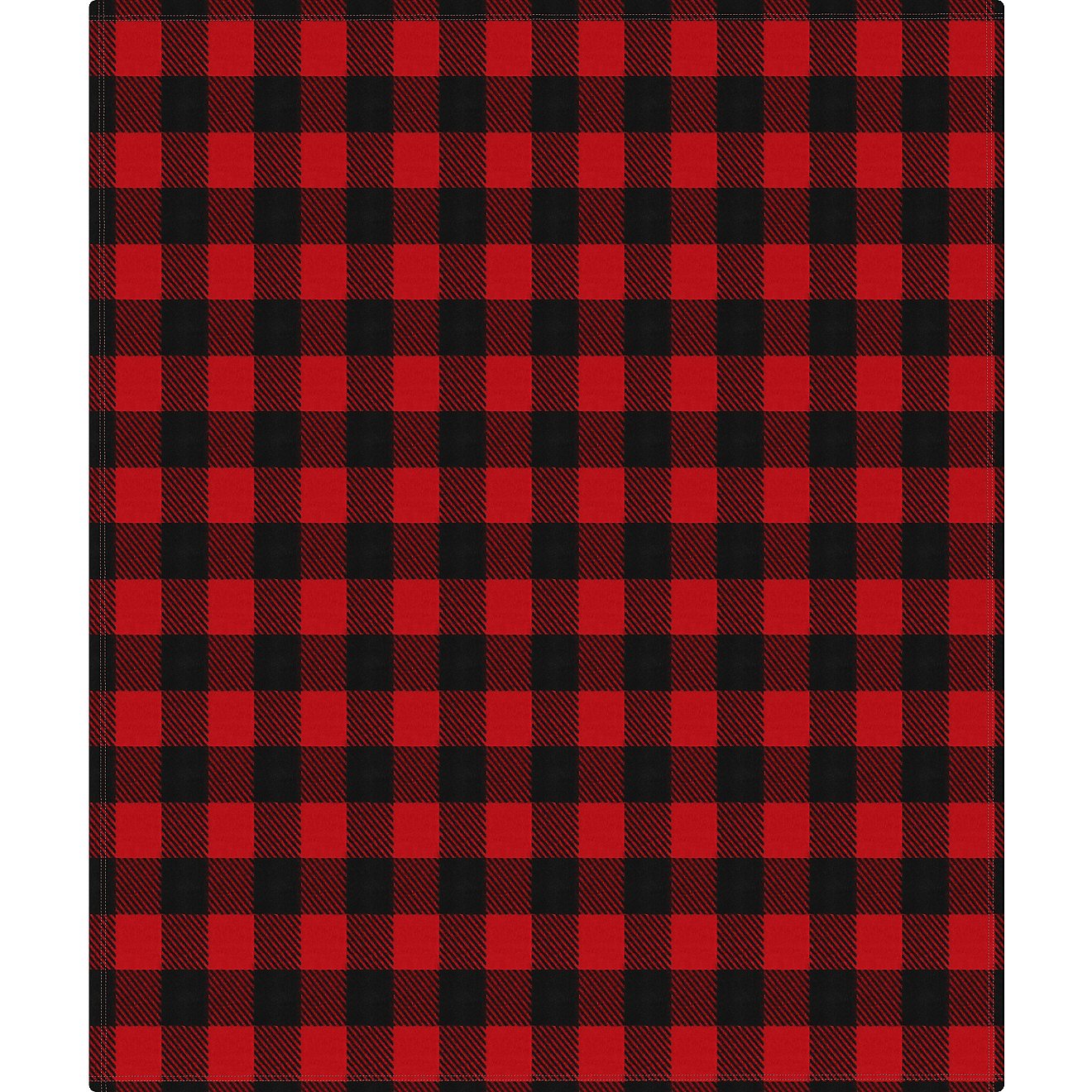Snowcap 50 in x 60 in Red Fleece Buffalo Check Throw Blanket                                                                     - view number 1