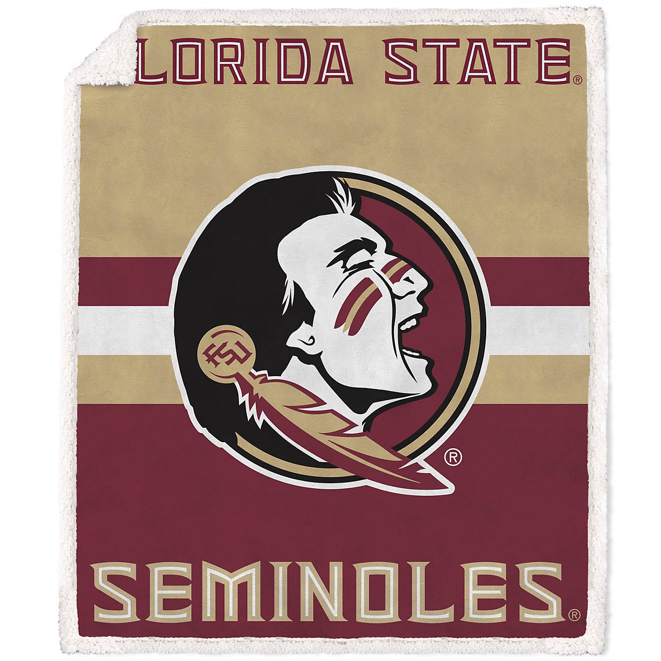 Pegasus Sports Florida State University 50 in x 60 in Ultra Soft Deluxe Blanket                                                  - view number 1