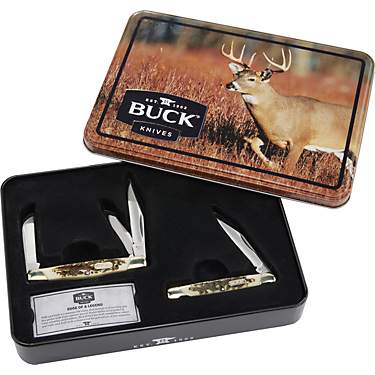 Buck Knives 373/379 Combo Faux Stag Knife Set                                                                                   