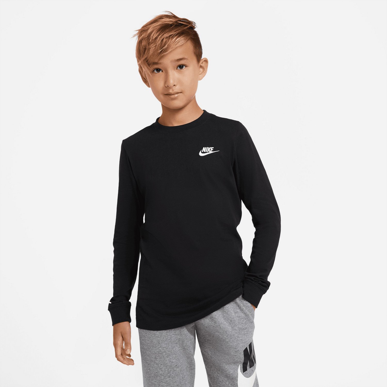 Nike Boys' Sportswear Futura Long Sleeve T-shirt | Academy