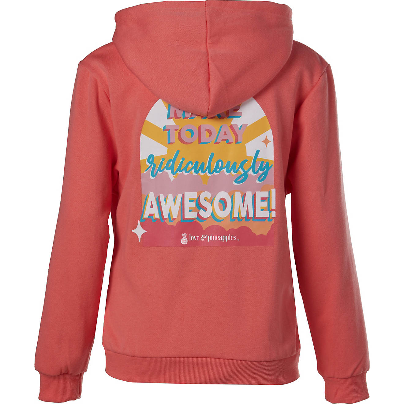 Love & Pineapples Girls’ Make Today Ridiculously Awesome Pullover Hoodie                                                       - view number 1